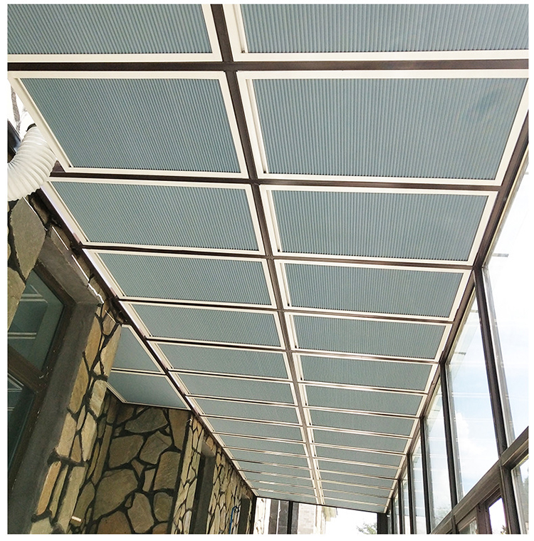 Motorized Skylight Blind - 상하향식 셀룰러 쉐이드, 리모컨 전동식 암막