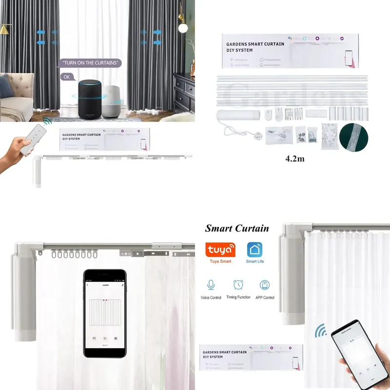 Motorized Curtain Track Wifi - 정원용 와이파이 전동 커튼 모터 자동
