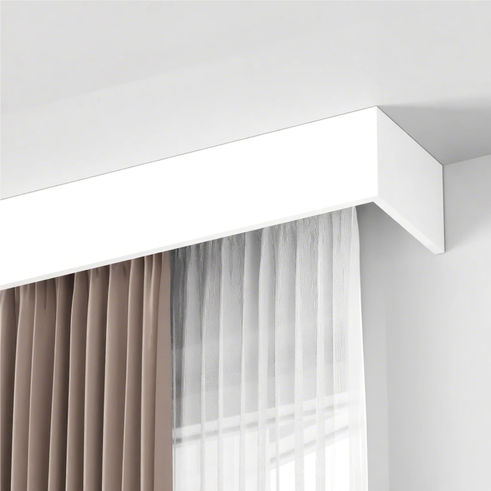 Curtain Track Ceiling Mount Aluminum - 커튼 박스 이중 레일, 천장/벽면 설치형,