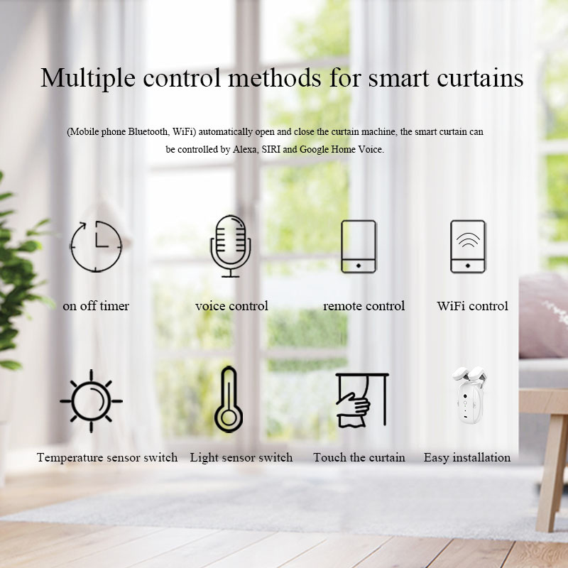 Smart Curtain Motor Tuya App - 2026년 신형 2025 지그비 와이파이 스마트