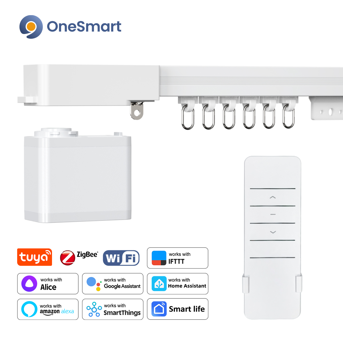 Motorized Curtain Track Wifi - IOTON 스마트 커튼 모터 Tuya WiFi