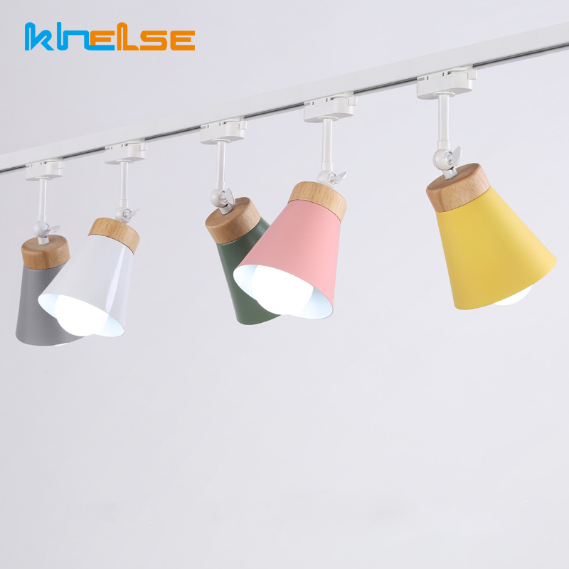 Curtain Track Ceiling Mount Aluminum - 북유럽 LED 트랙 라이트 모던 E27