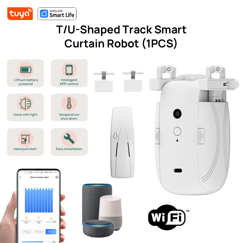 Smart Curtain Robot Pusher - 투야 스마트 커튼 로봇, Wi-Fi 앱을
