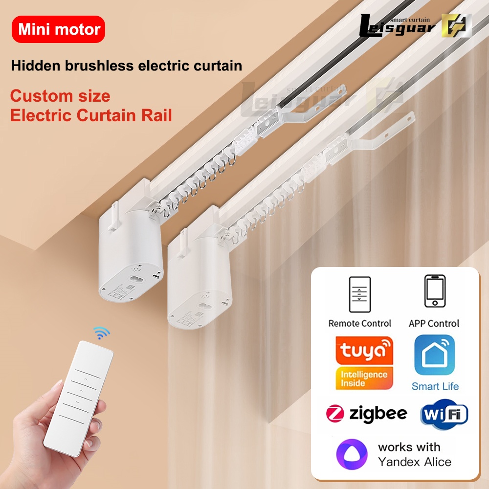 Smart Curtain Motor Zigbee - 미니 모터 투야 와이파이 알렉사 지그비