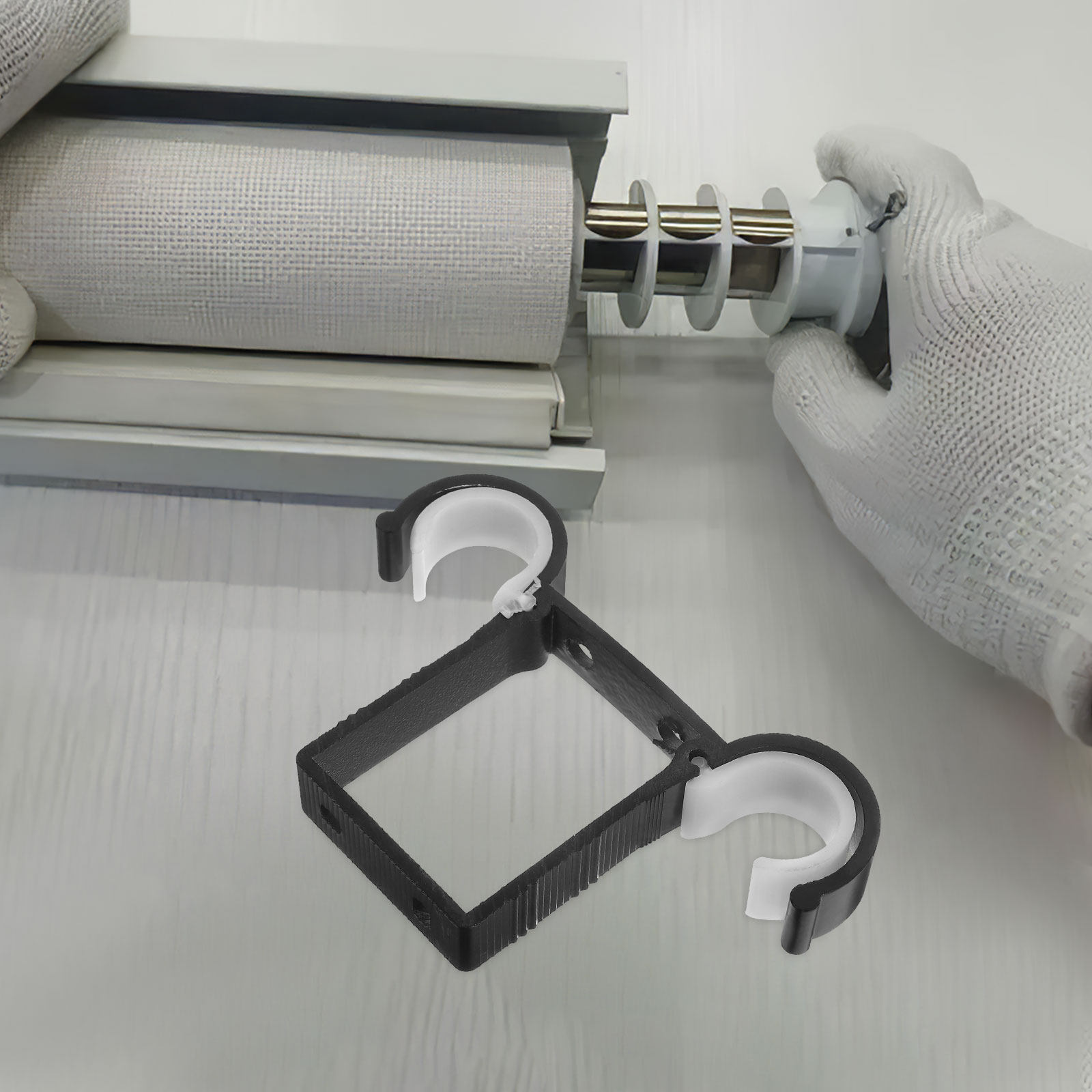Curtain Track Ceiling Mount Aluminum - 2개 세트, 이중 커튼 봉용 천장
