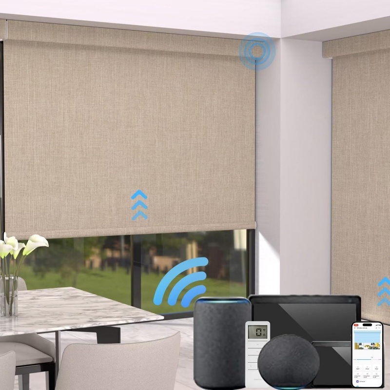 Motorized Vertical Blind - 2026 맞춤형 롤러 블라인드 패브릭 커버,