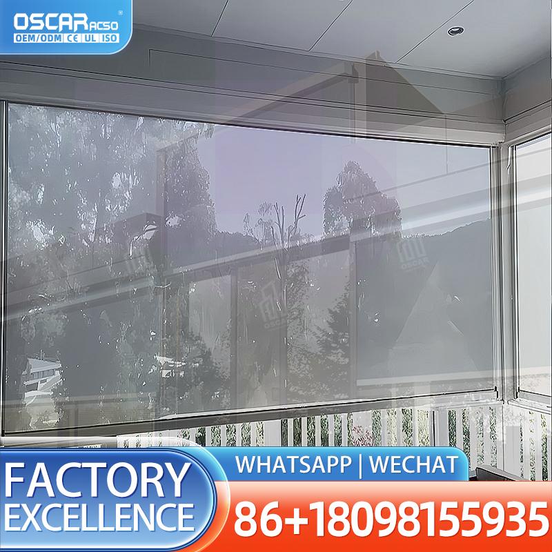 야외용 수직 전동 롤러 블라인드, 정원용 방풍 트랙 롤 - Motorized Vertical Blind 리뷰 및 가격