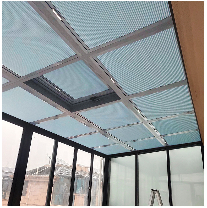 상하향식 셀룰러 쉐이드, 리모컨 전동식 암막 허니콤 블 - Motorized Skylight Blind 리뷰 및 가격