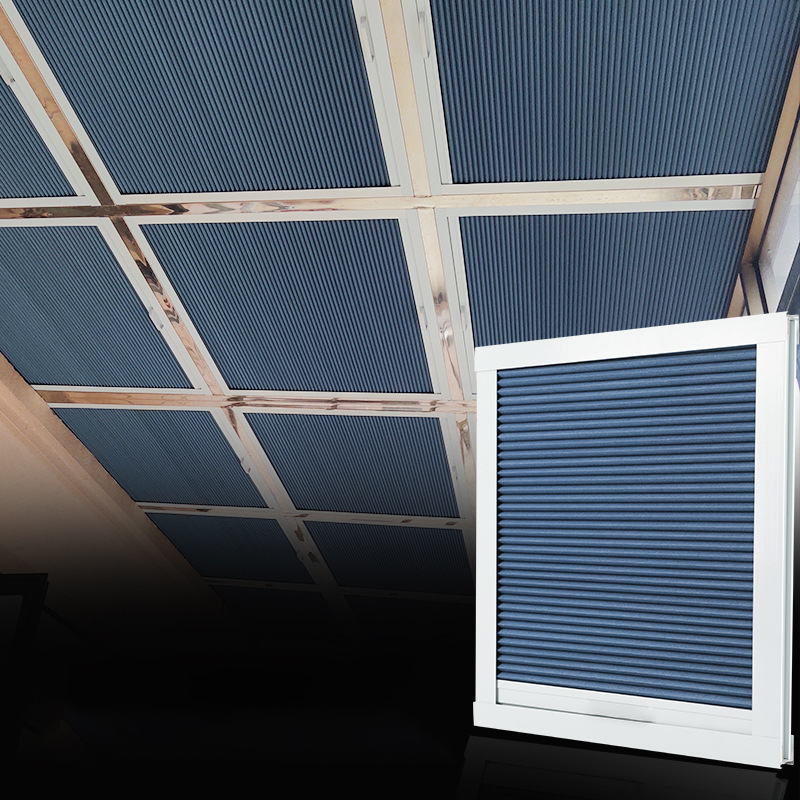 상하향식 셀룰러 쉐이드, 리모컨 전동식 암막 허니콤 블 - Motorized Skylight Blind 리뷰 및 가격