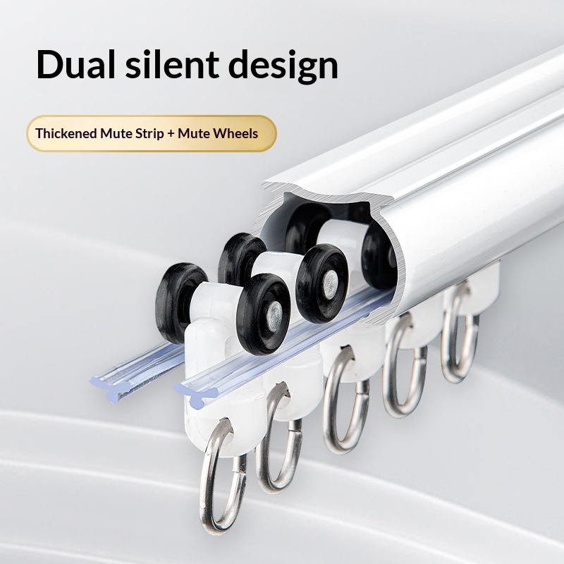 람레이 천장 커튼 트랙, 롤러 후크가 있는 커튼 트랙, - Curtain Track Ceiling Mount Aluminum 리뷰 및 가격