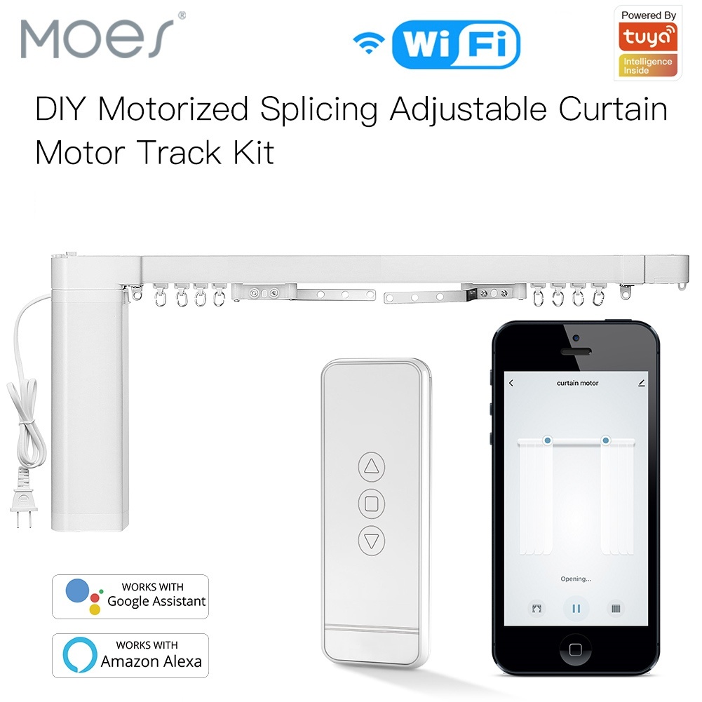 MOES Tuya WiFi DIY 조립식 모터 커튼 레 - Motorized Curtain Track Wifi 리뷰 및 가격