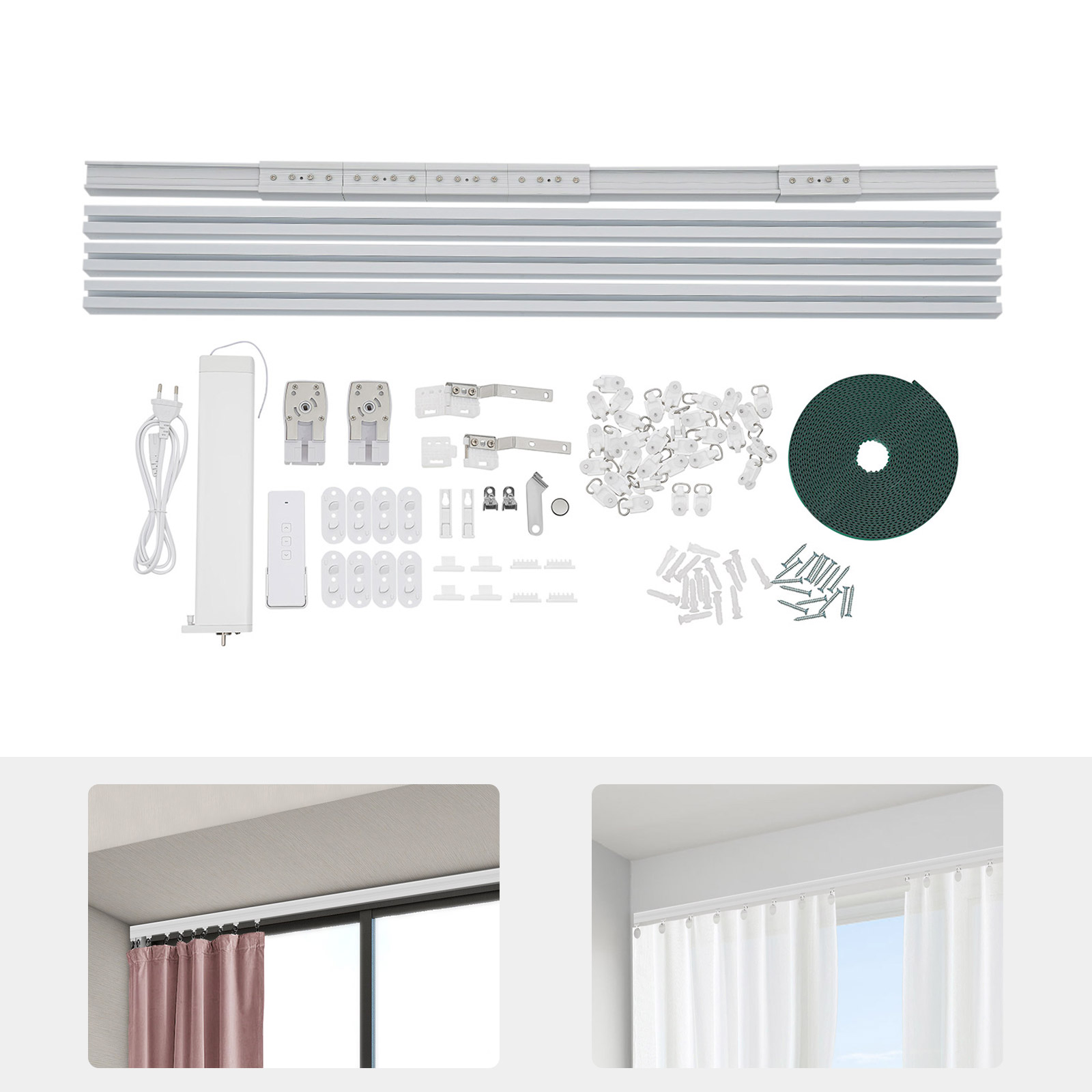 원격 및 앱 제어 기능이 있는 전동 커튼 레일, Ale - Motorized Curtain Rail Alexa Google 리뷰 및 가격