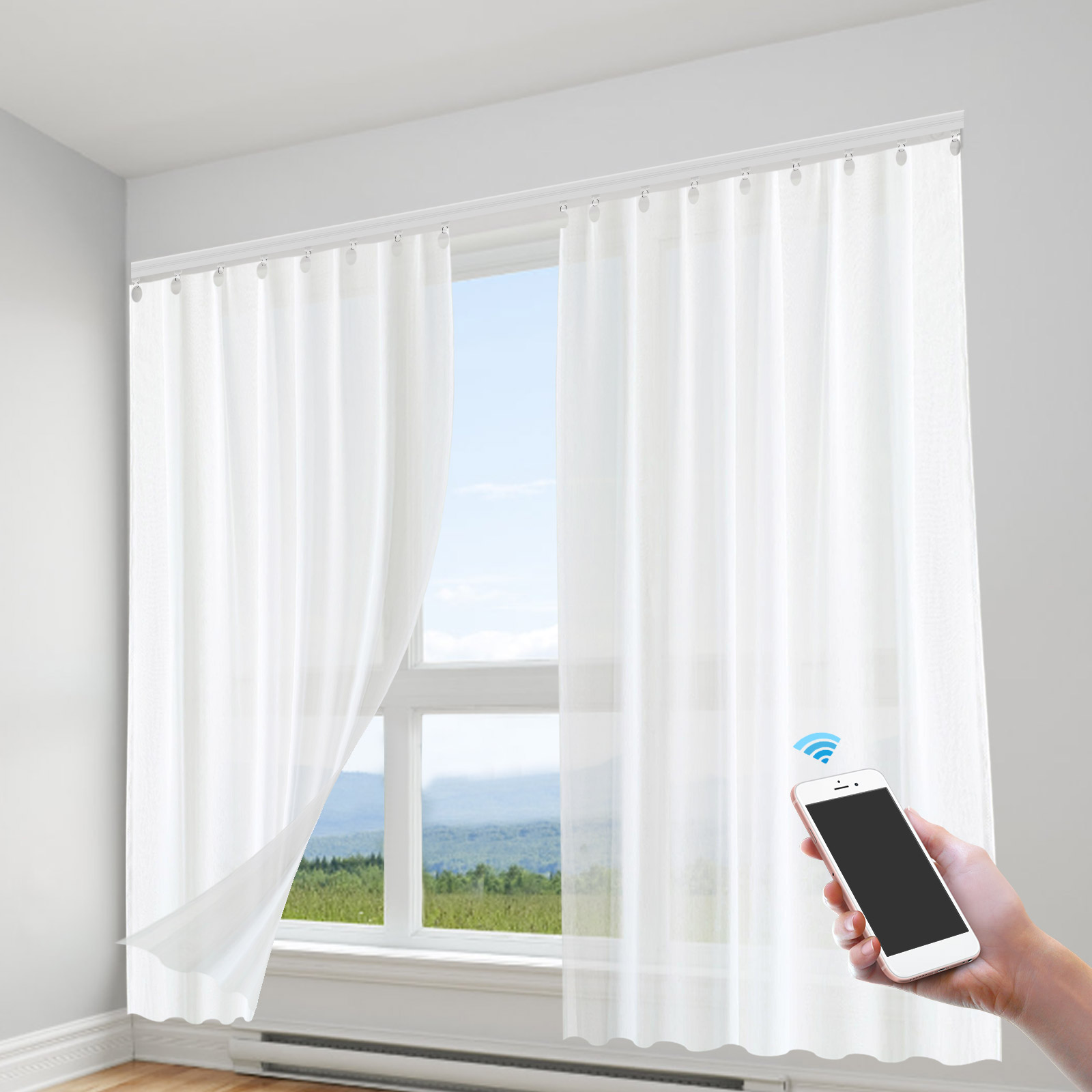 원격 및 앱 제어 기능이 있는 전동 커튼 레일, Ale - Motorized Curtain Rail Alexa Google 리뷰 및 가격