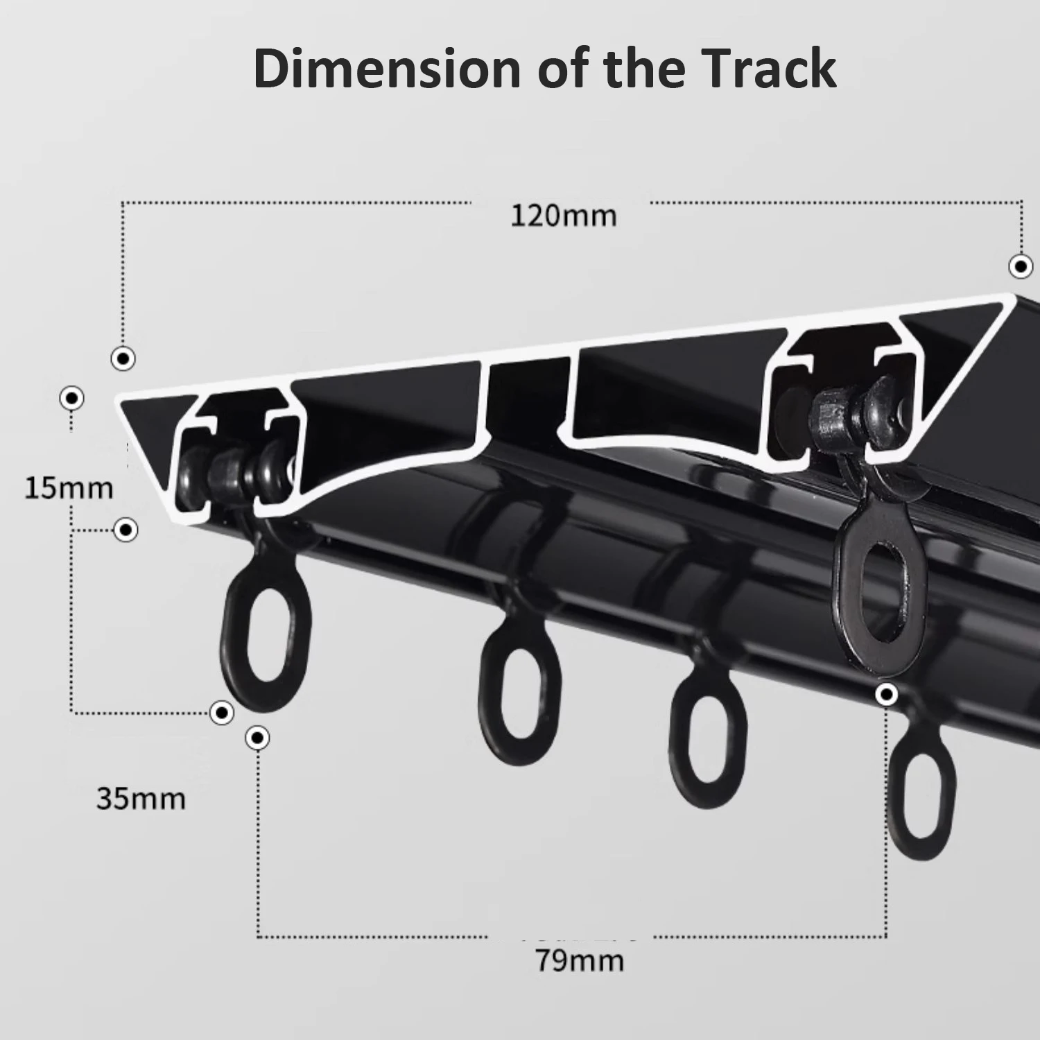FY-울트라 V자형 블랙 이중 커튼 레일, 알루미늄 합 - Curtain Track Ceiling Mount Aluminum 리뷰 및 가격