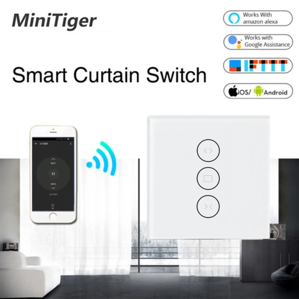 Wi-Fi 스마트 커튼 스위치, 스마트 라이프, 투야( - Motorized Roller Blind Wifi 리뷰 및 가격