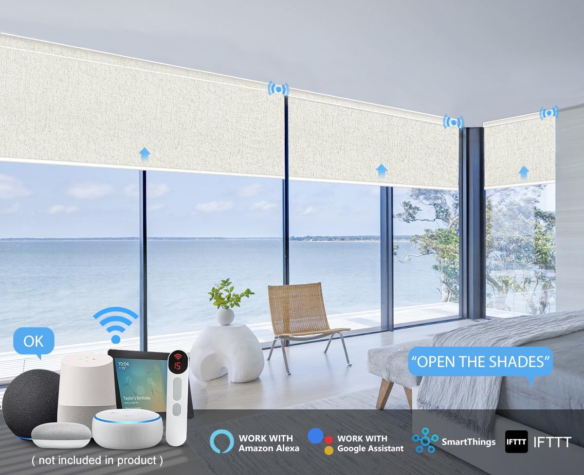 고품질 현대식 스마트 자동 무선 리모컨 전동 제브라 롤 - Motorized Vertical Blind 리뷰 및 가격