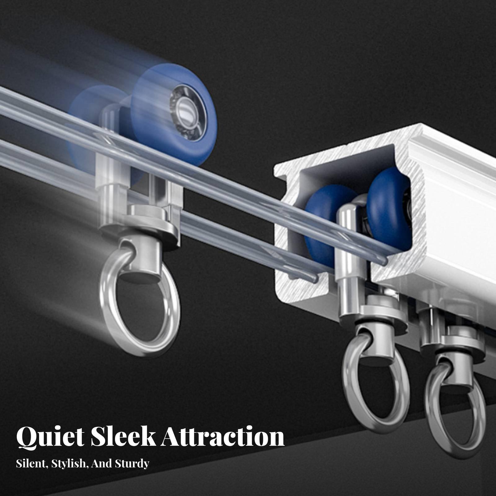 소음이 없는 커튼 레일, 견고한 알루미늄 재질, 천장에 - Curtain Track Ceiling Mount Aluminum 리뷰 및 가격