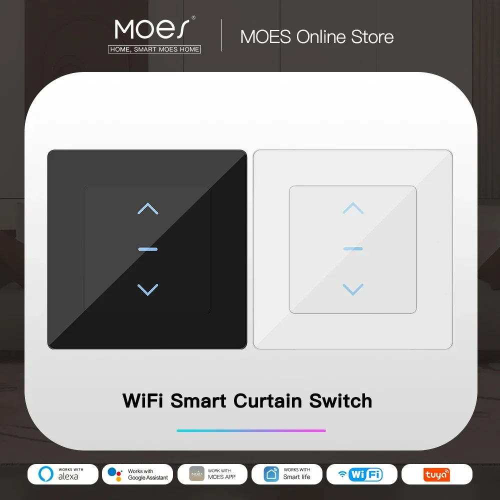 모스 터치 디자인 와이파이 스마트 커튼 스위치 (모터식 - Motorized Roller Blind Wifi 리뷰 및 가격