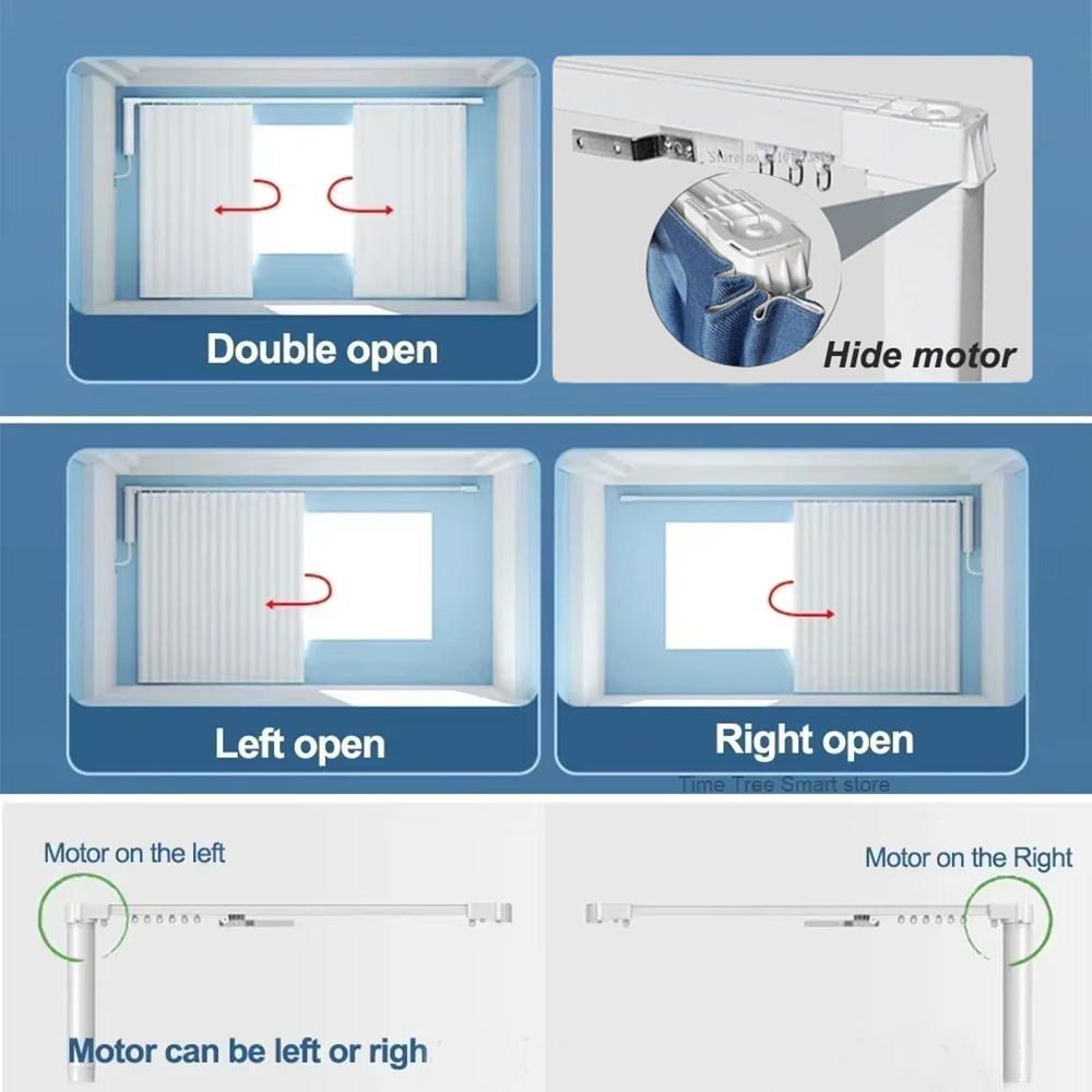Tuya Zigbee 전기 스마트 커튼 모터 전동 커튼 - Motorized Curtain Rail Alexa Google 리뷰 및 가격