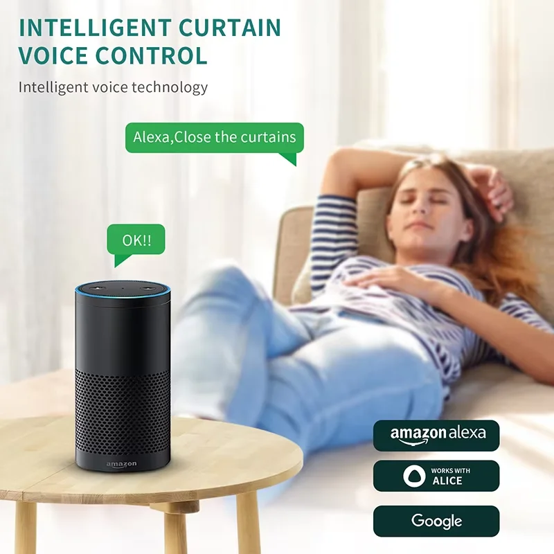 Tuya Zigbee 전기 스마트 커튼 모터 전동 커튼 - Motorized Curtain Rail Alexa Google 리뷰 및 가격