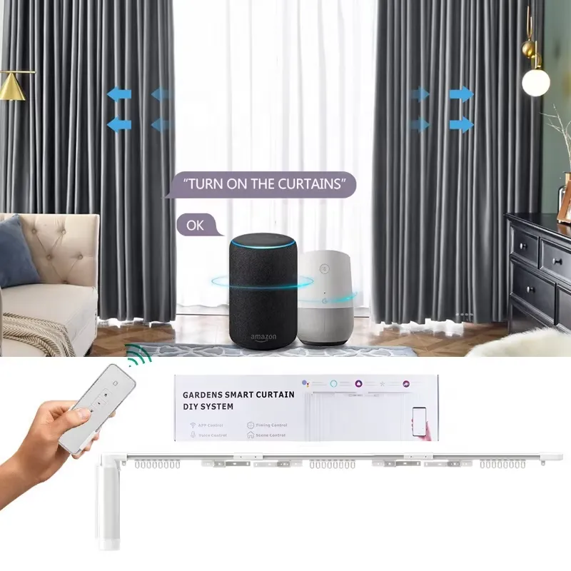 정원용 와이파이 전동 커튼 모터 자동 전동 트랙 스마트 - Motorized Curtain Track Wifi 리뷰 및 가격