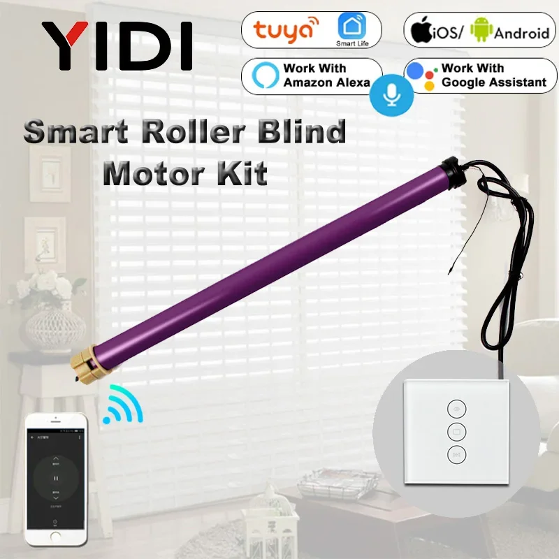 맞춤형 35mm 튜브형 모터 롤러 블라인드 셔터 커튼  - Motorized Roller Blind Wifi 리뷰 및 가격
