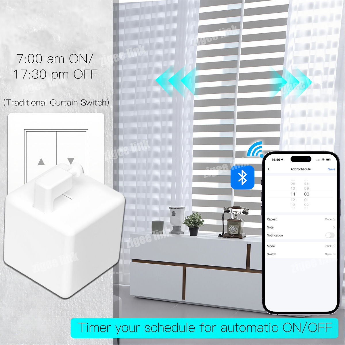 Tuya 차고 커튼용 블루투스 스마트 핑거봇 스위치 버 - Smart Curtain Robot Pusher 리뷰 및 가격