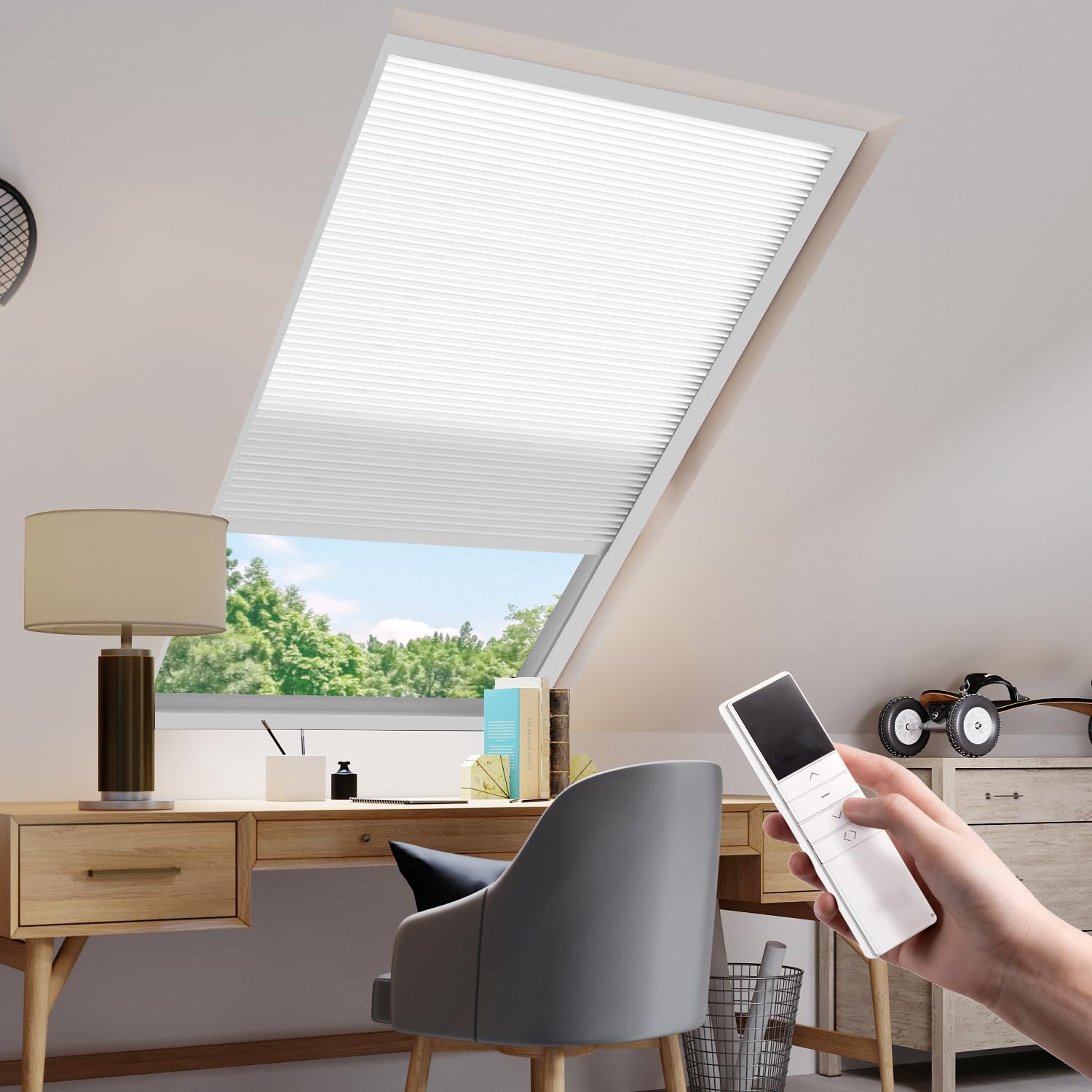 투야 스마트 전동 스카이라이트 허니콤 블라인드 완전 암 - Motorized Skylight Blind 리뷰 및 가격