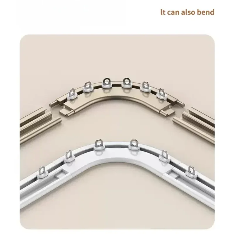 6mm 초박형 커튼 레일, 단일 및 이중 봉, 곡선형  - Curtain Track Ceiling Mount Aluminum 리뷰 및 가격
