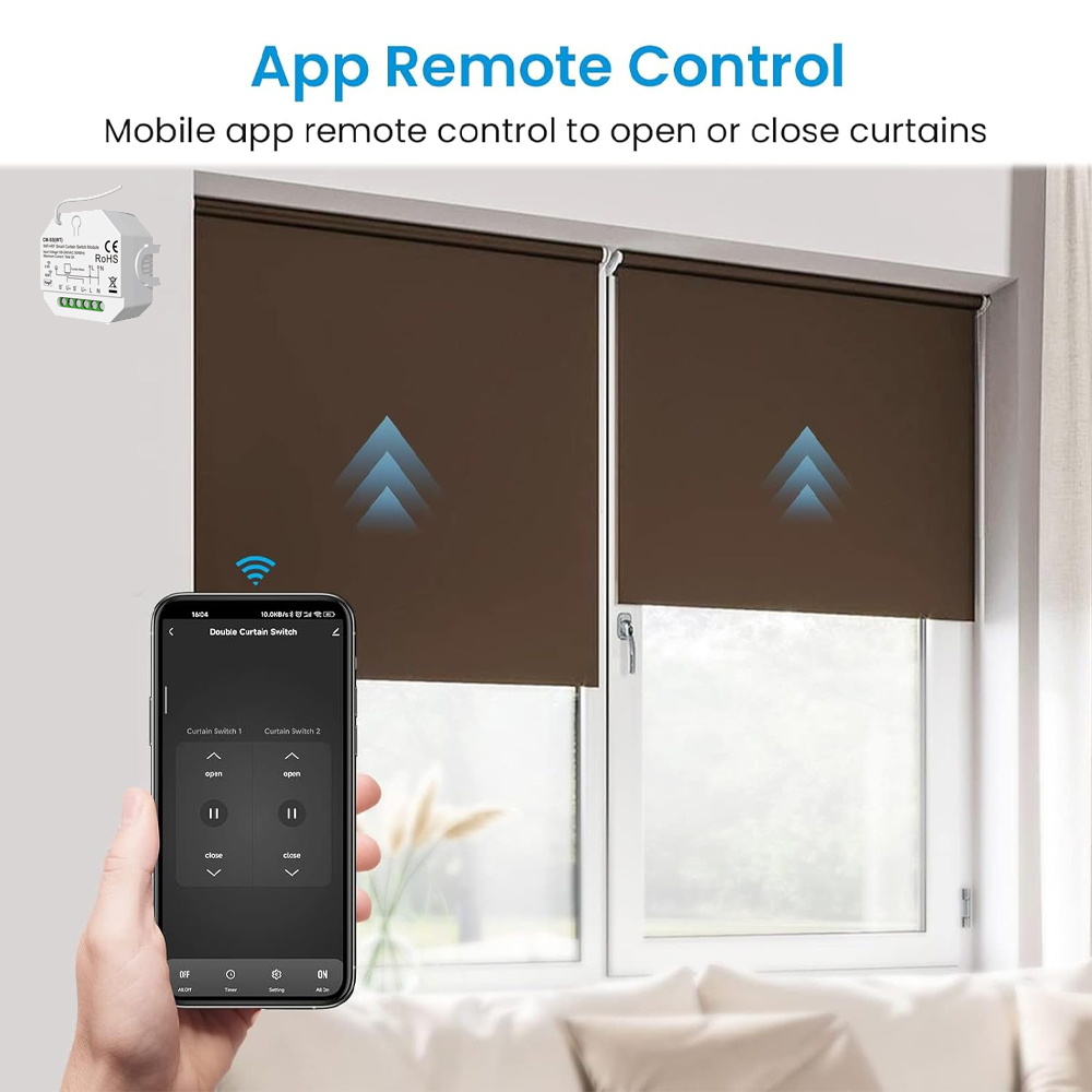 롤러 셔터 전기 모터용 스마트 커튼 스위치 Tuya S - Smart Curtain Motor Tuya App 리뷰 및 가격