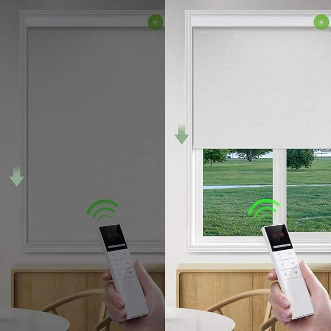 상업용 빌트인 전동식 수직형 무지 모던 방풍 완전 암막 - Motorized Vertical Blind 리뷰 및 가격