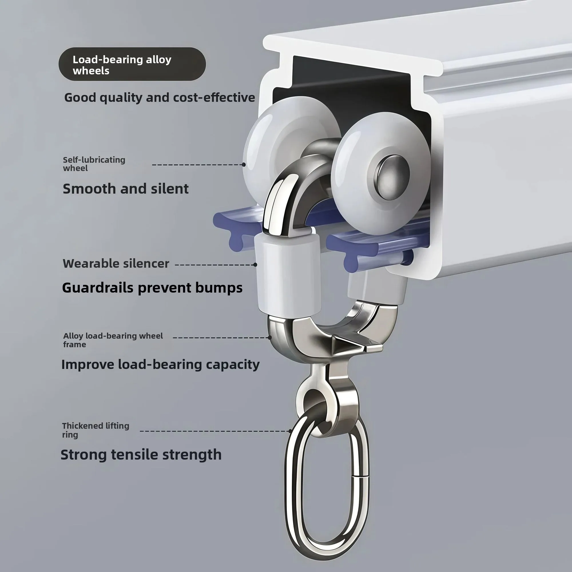 두꺼운 커튼 트랙 싱글/더블 곡선형/직선형 천장 마운트 - Curtain Track Ceiling Mount Aluminum 리뷰 및 가격