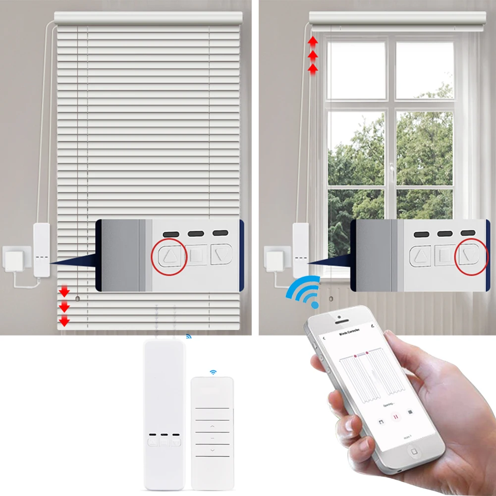 투야 스마트 홈 와이파이 지그비 원격 제어 셰이드 셔터 - Curtain Motor With Remote Solar 리뷰 및 가격