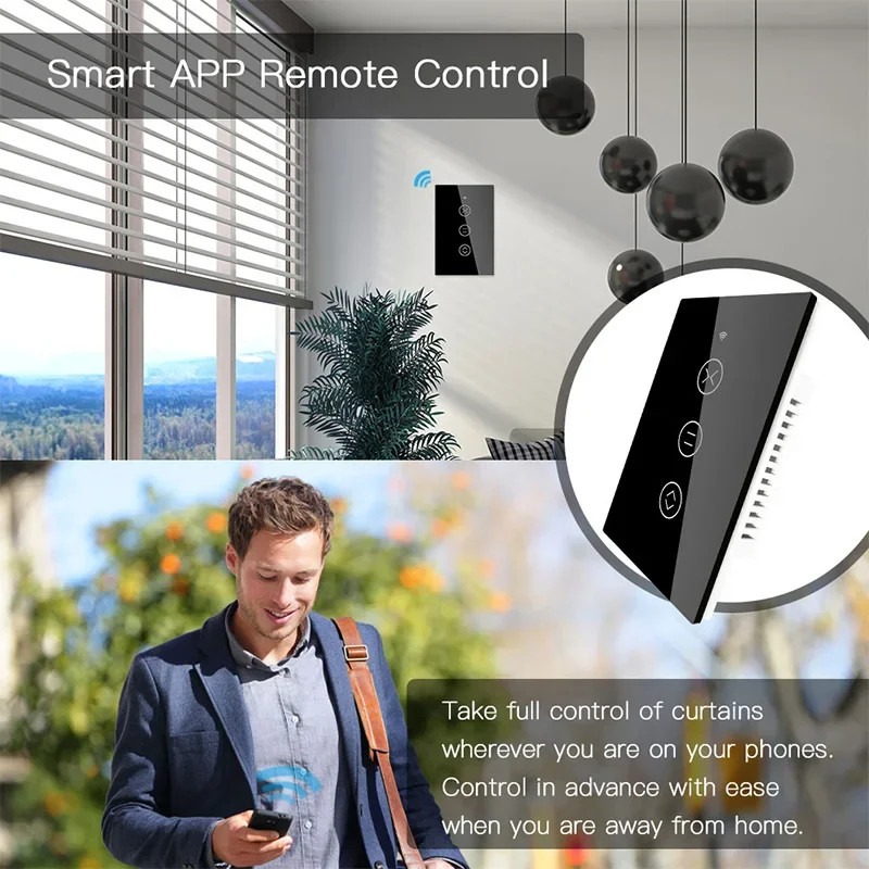 와이파이 RF433 터치 스마트 커튼 스위치 투야 음성 - Motorized Roller Blind Wifi 리뷰 및 가격