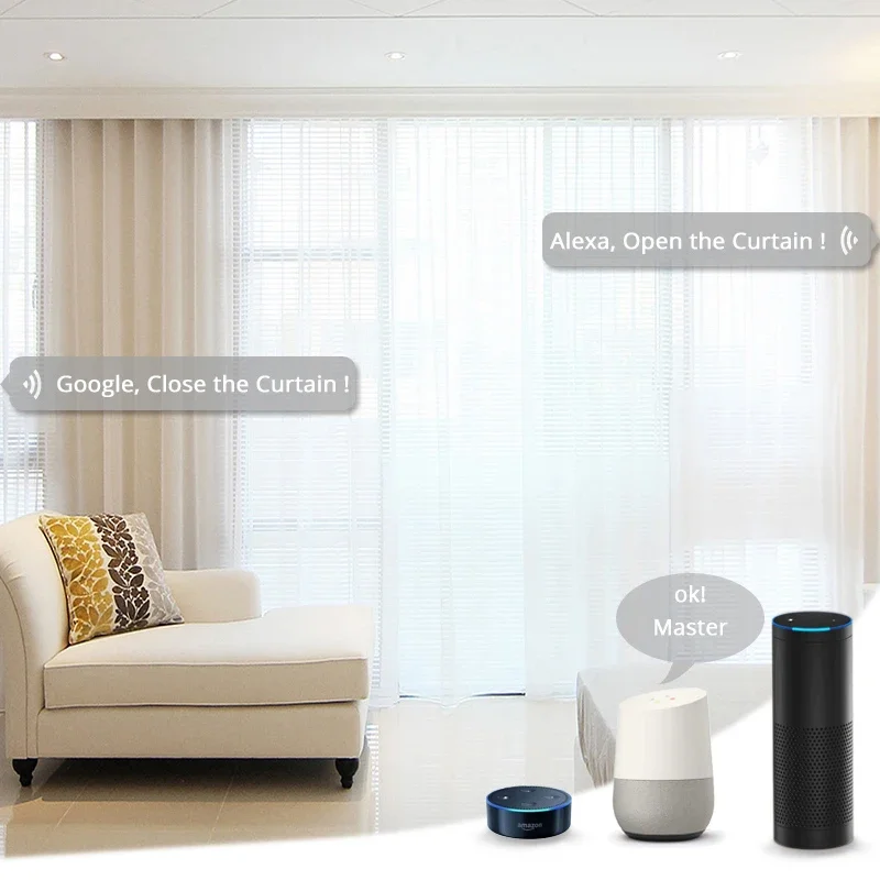 맞춤형 와이파이 스마트 자동 커튼 제어 시스템 스마트  - Motorized Curtain Track Wifi 리뷰 및 가격