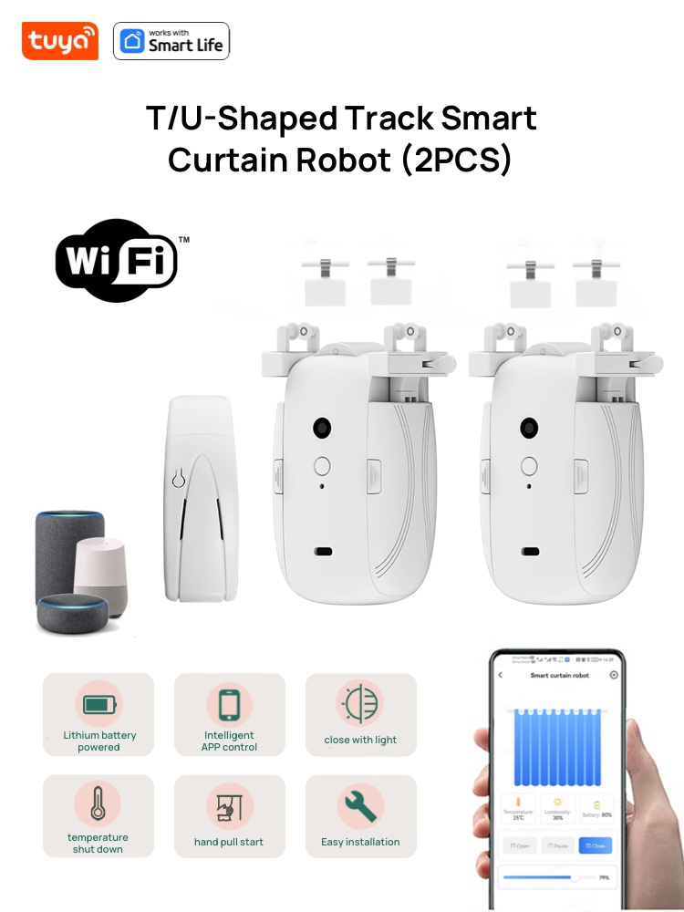투야 스마트 커튼 로봇, Wi-Fi 앱을 통한 원격 제 - Smart Curtain Robot Pusher 리뷰 및 가격