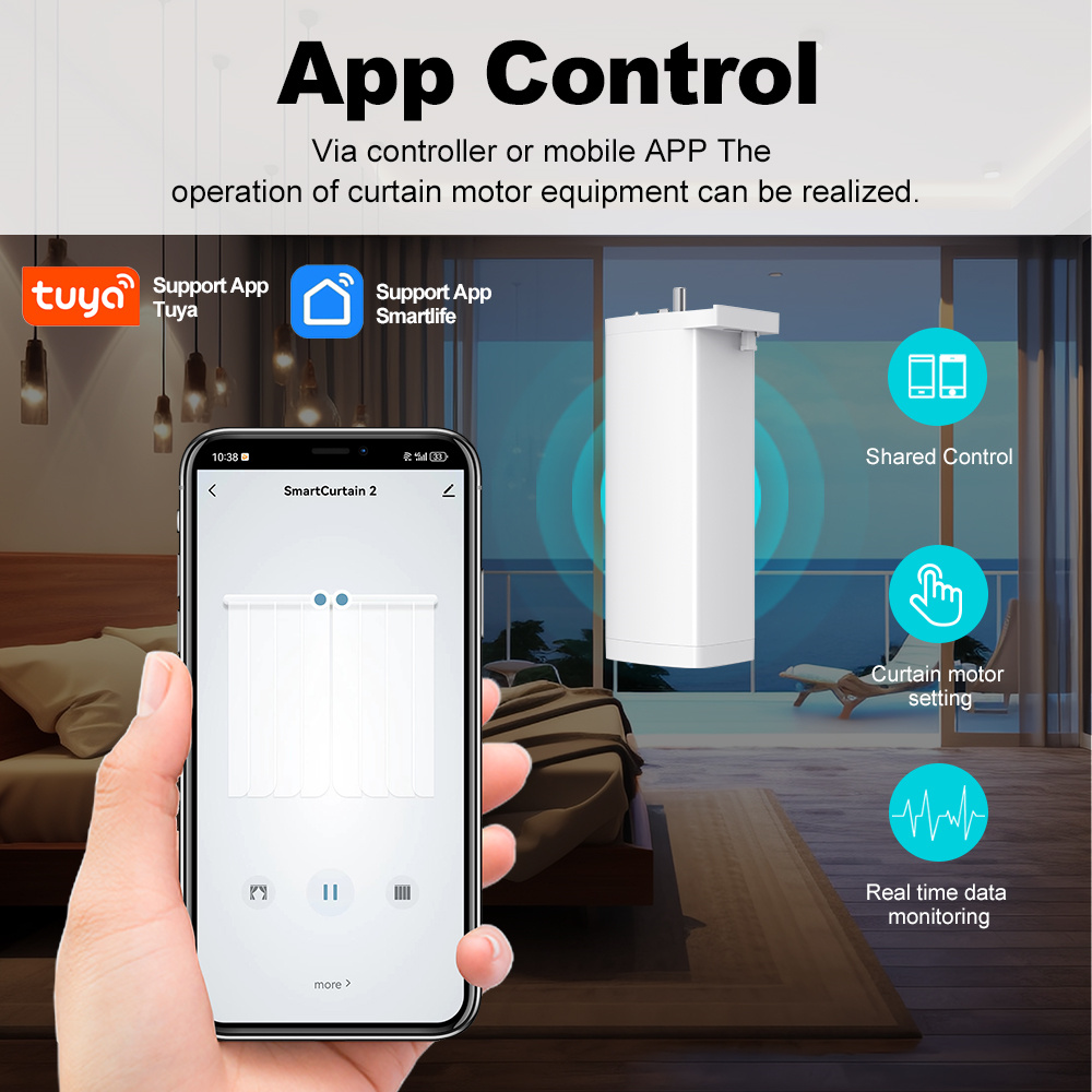 스마트 라이프 Zigbee/WIFI 전기 커튼 모터 자 - Smart Curtain Motor Tuya App 리뷰 및 가격