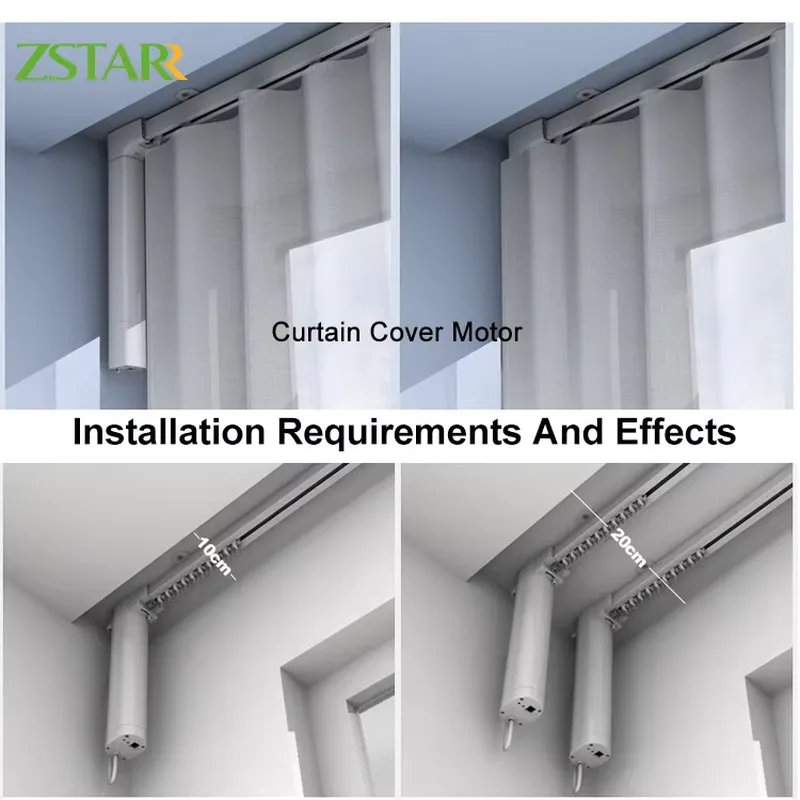 맞춤 제작 길이 구글 홈 알렉사 스마트 전동 커튼 트랙 - Motorized Curtain Track Wifi 리뷰 및 가격