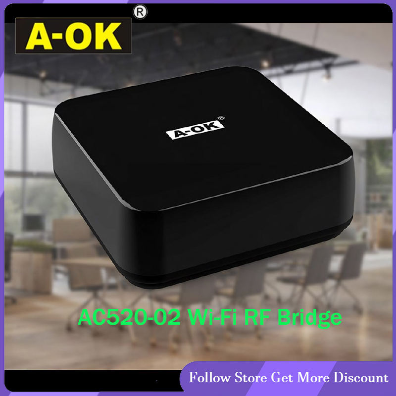 A-OK AC520-02 WiFi 브리지 RF 박스 T - Smart Curtain Motor Tuya App 리뷰 및 가격