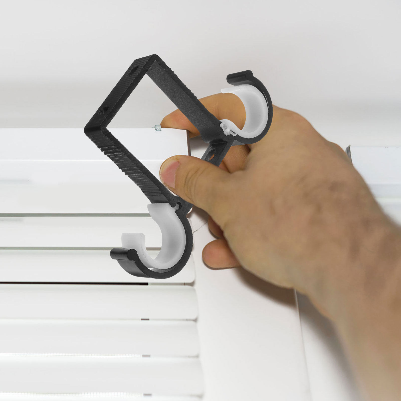 2개 세트, 이중 커튼 봉용 천장 설치 브래킷, 알루미 - Curtain Track Ceiling Mount Aluminum 리뷰 및 가격